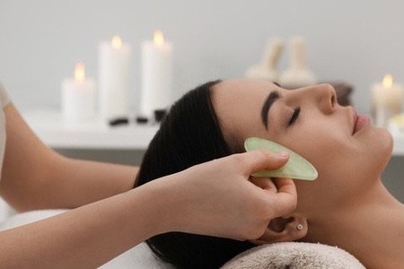 Deluxe Facial including Jade Rolling and Gua Sha or Express Facial